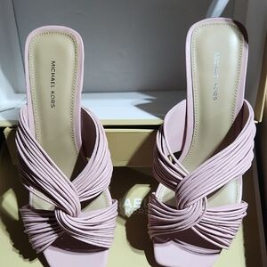 Michael Kors Blush Pink Heeled Sandals
